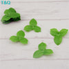 Green Artificial Flower Leaves Torus
