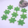 Green Artificial Flower Leaves Torus
