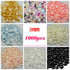 Imitation Pearls Half Round Flatback Resin
